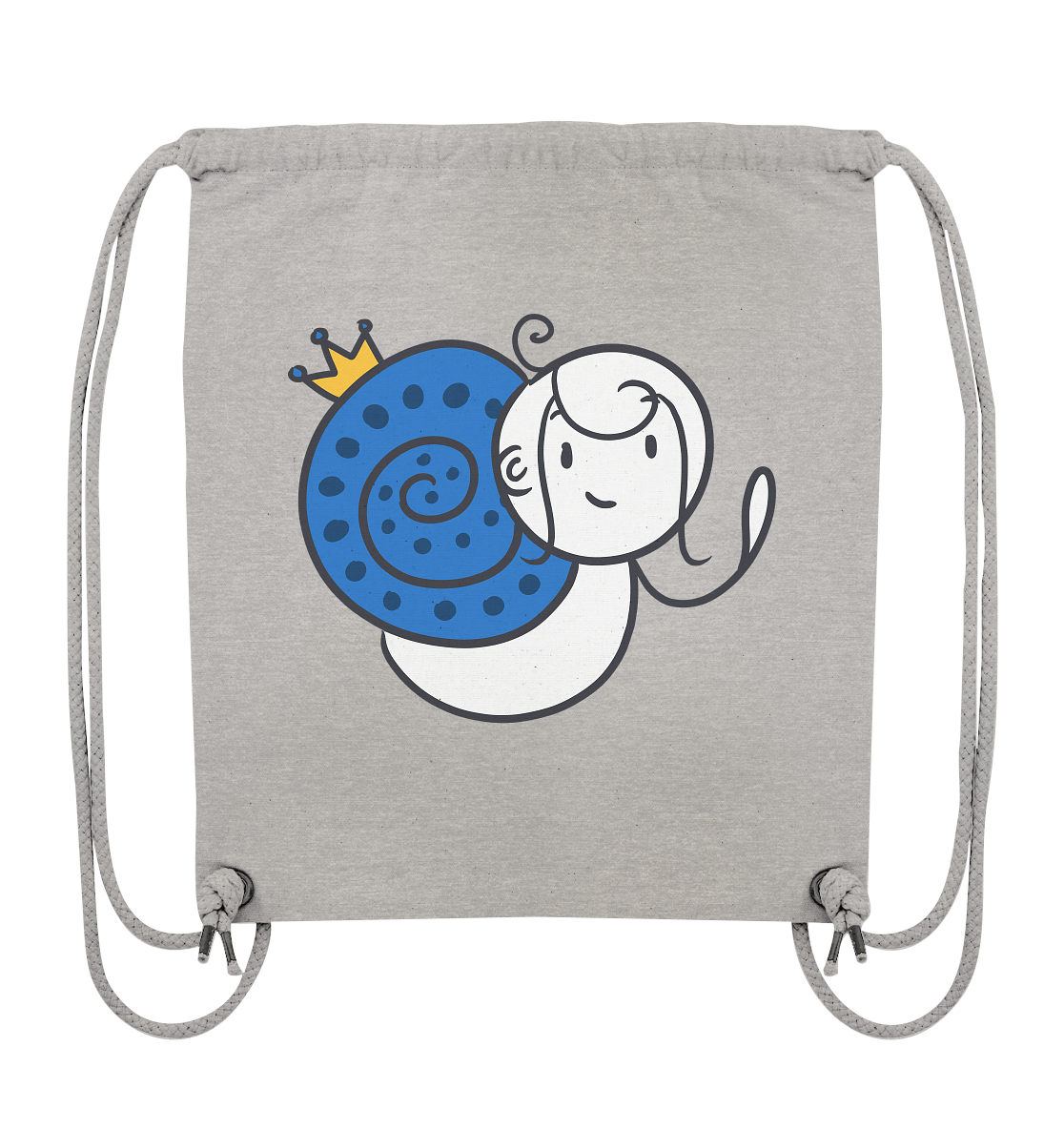 Meine Heilung braucht Zeit "Schwarze Edition" Backprint - Organic Gym-Bag