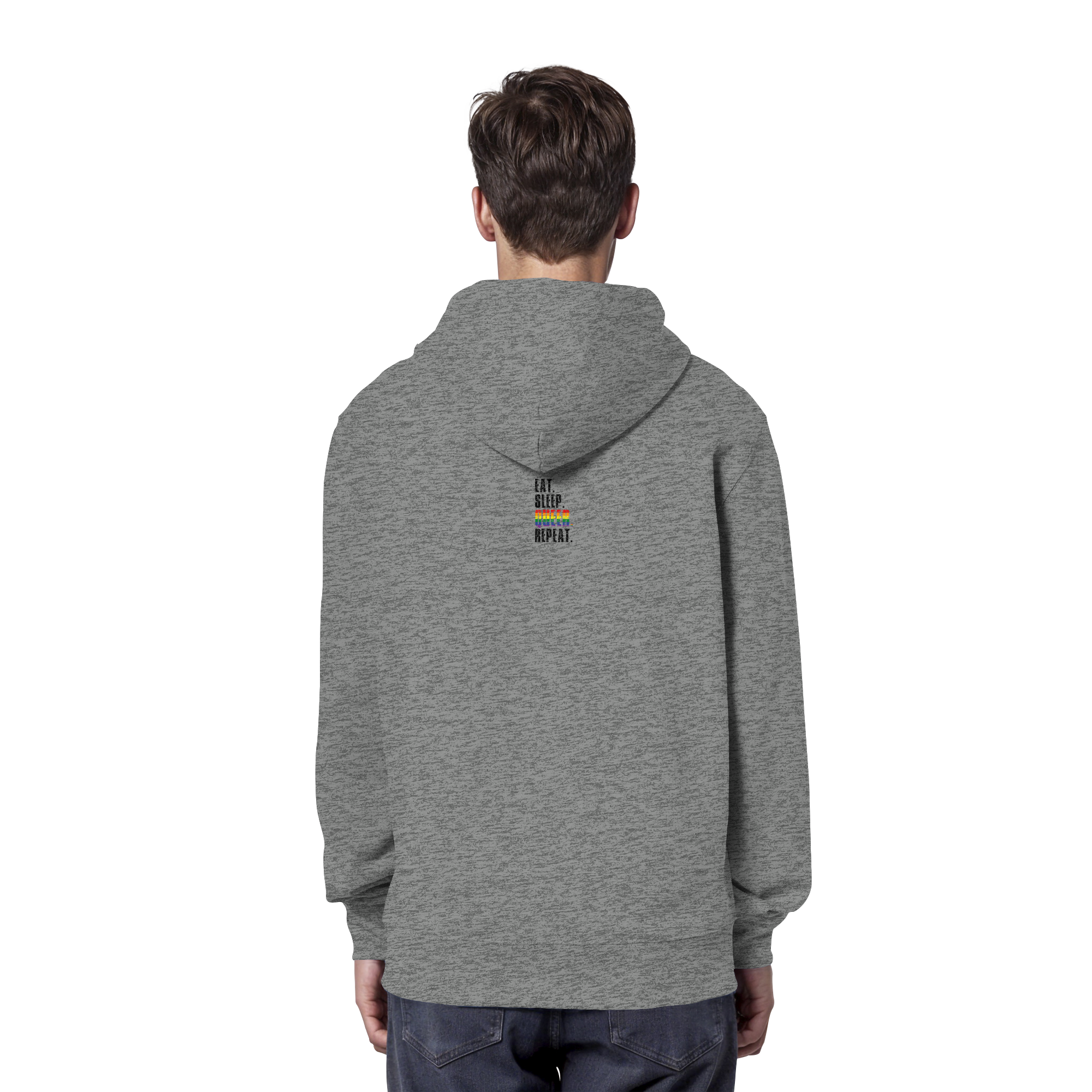 EAT. SLEEP. QUEER. REPEAT. - Organic Hoodie