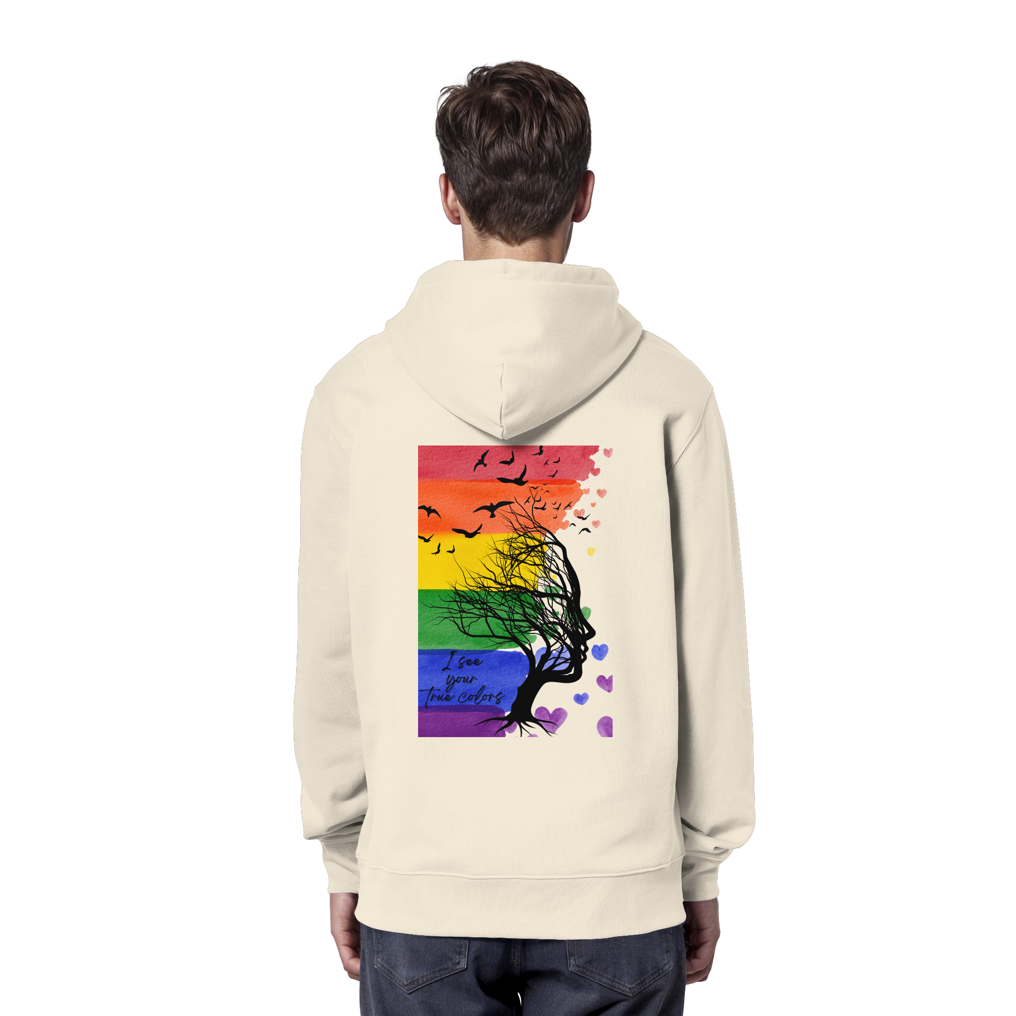 I see your True colors - Organic Hoodie Backprint