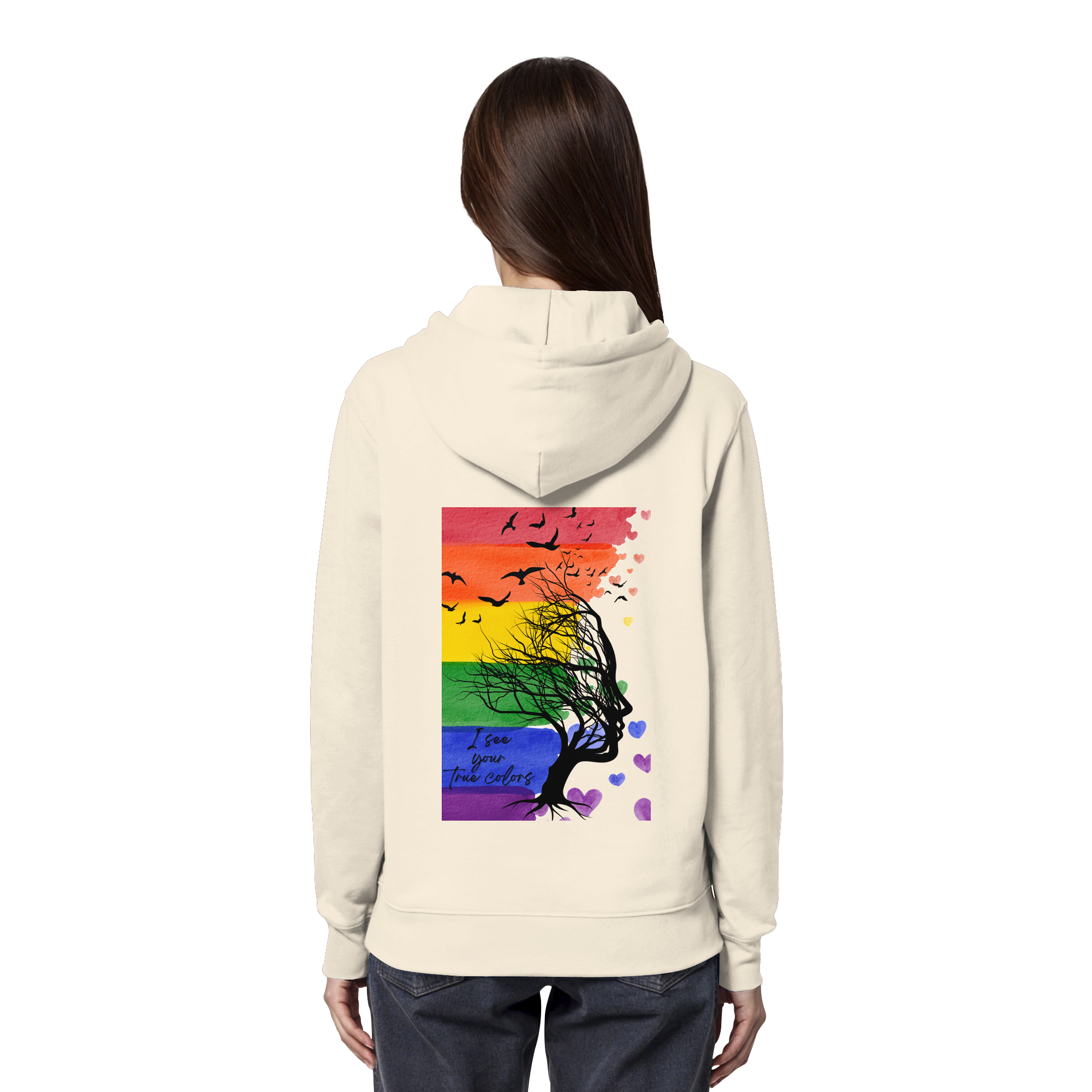 I see your True colors - Organic Hoodie Backprint