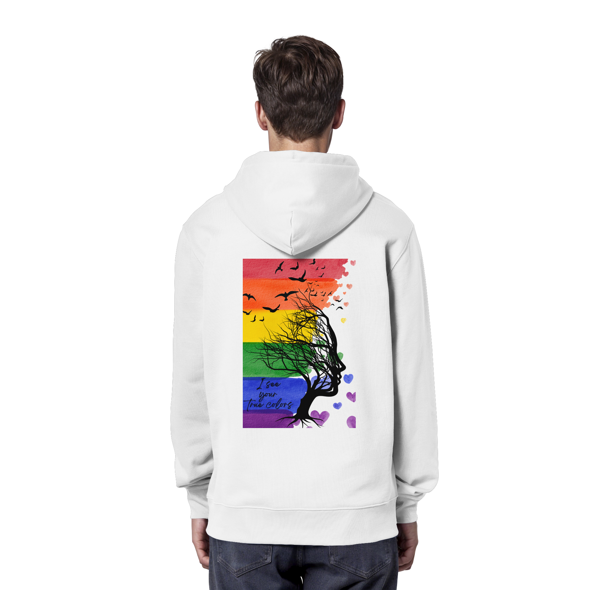 I see your True colors - Organic Hoodie Backprint