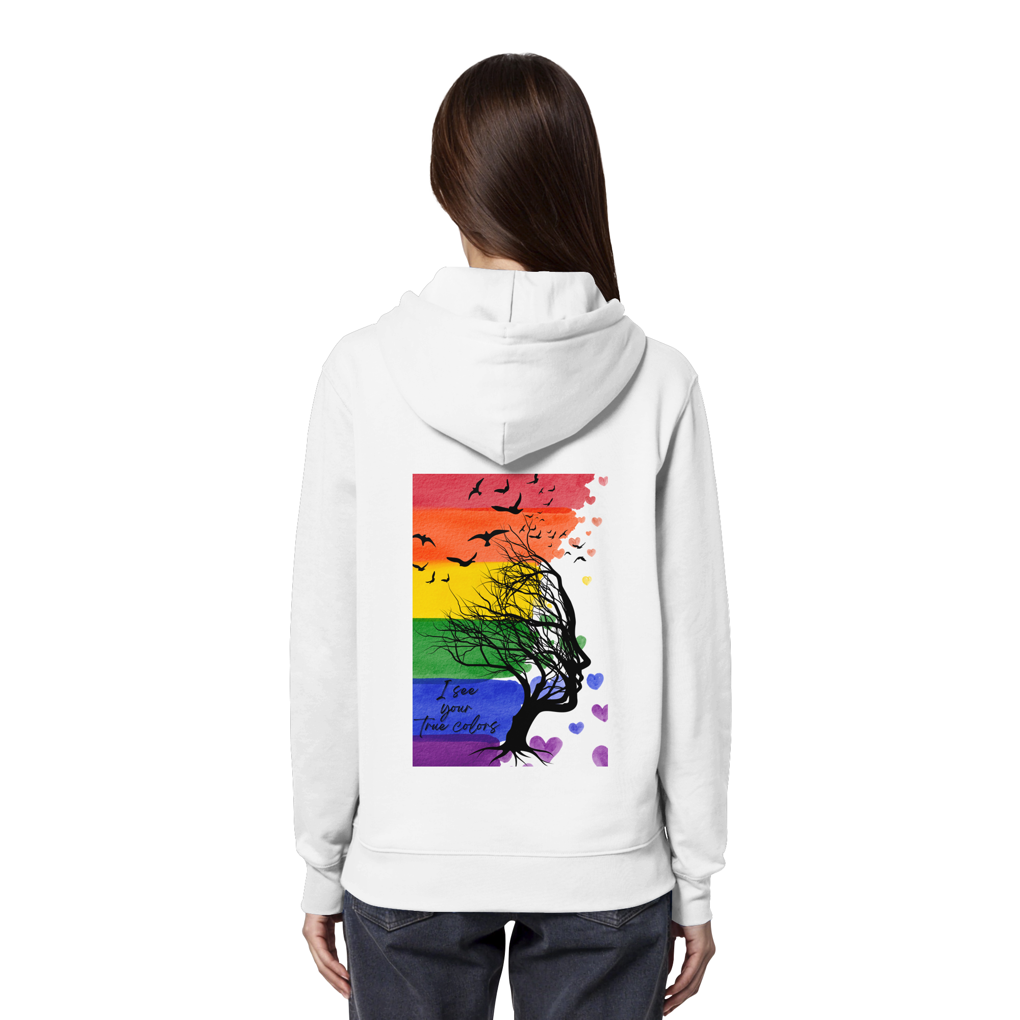 I see your True colors - Organic Hoodie Backprint