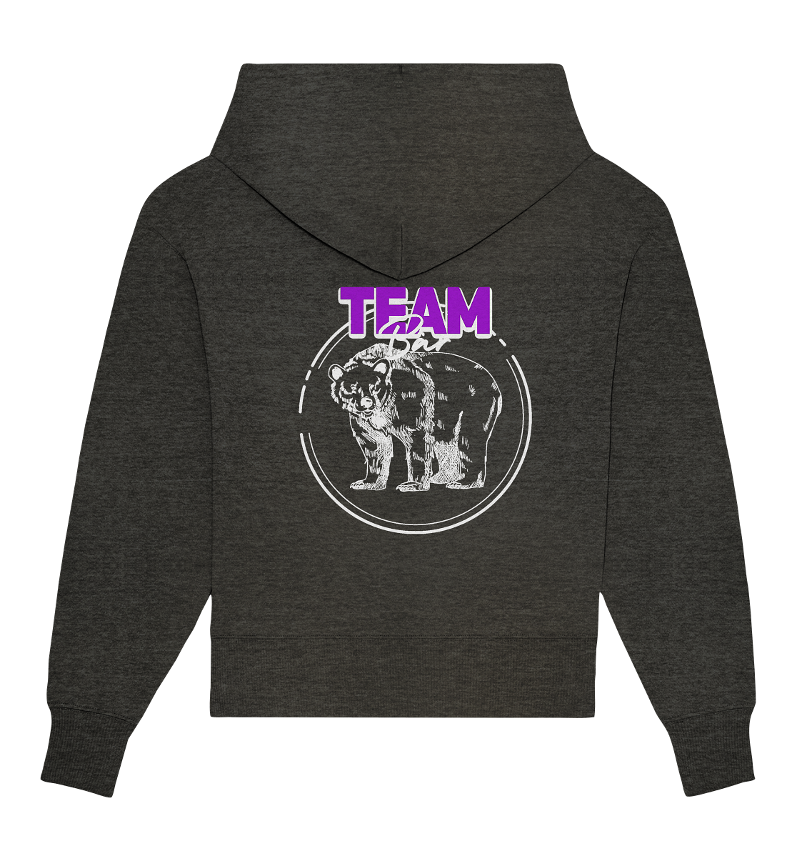 Team Bär Backprint (weiß) Oversize Hoodie