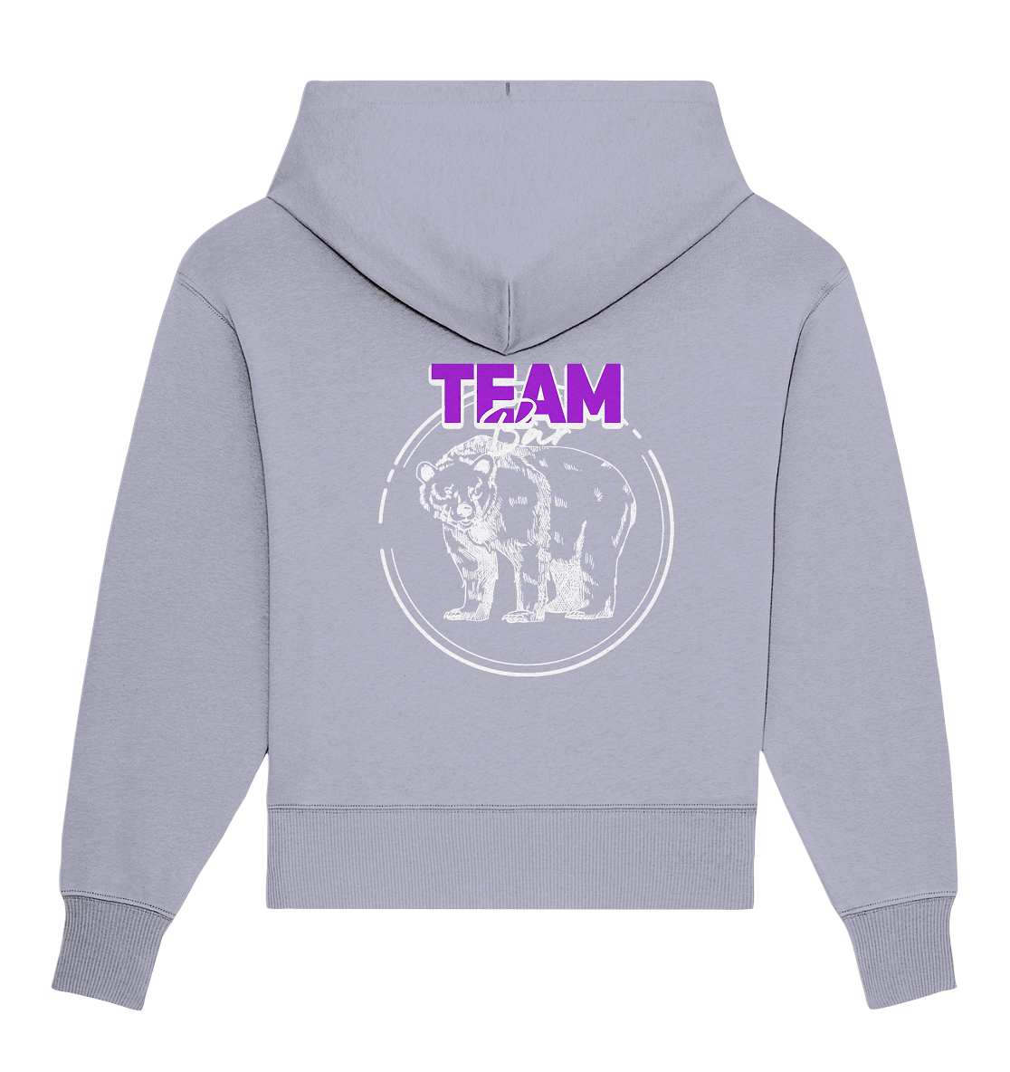 Team Bär Backprint (weiß) Oversize Hoodie