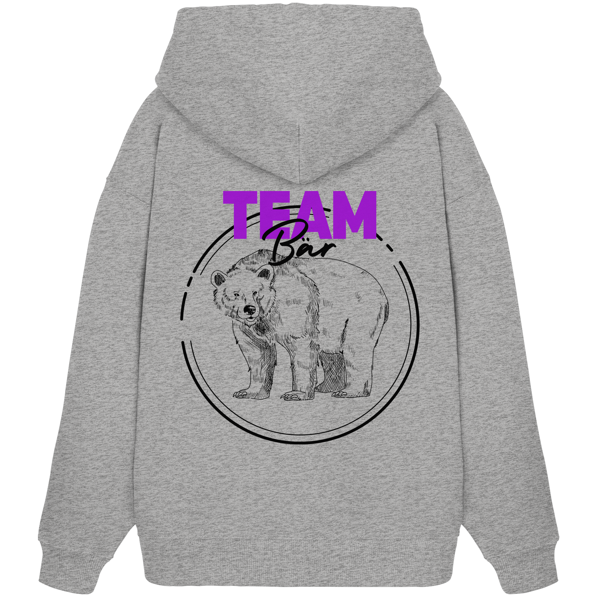 Team Bär Backprint - Organic Oversize Hoodie