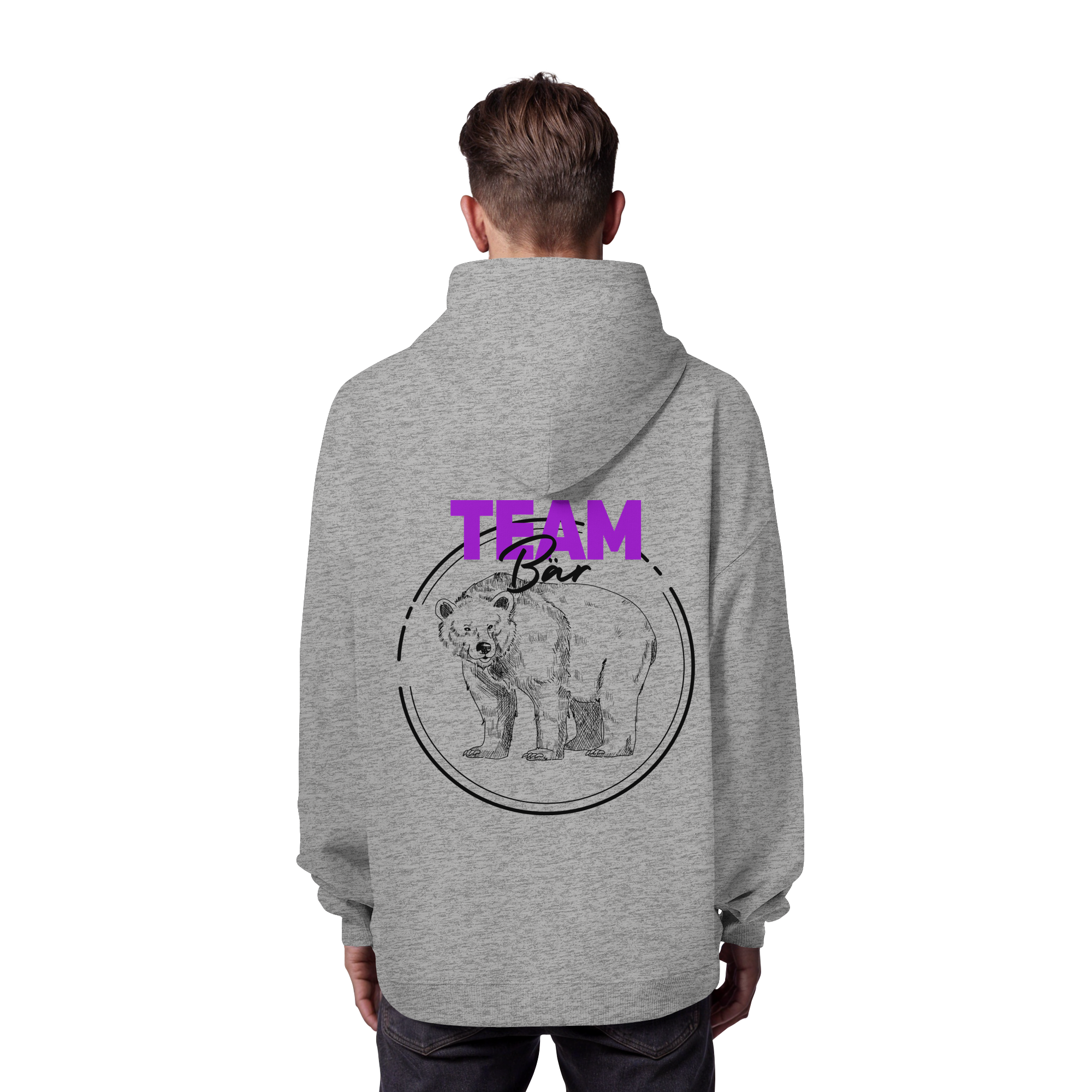 Team Bär Backprint - Organic Oversize Hoodie