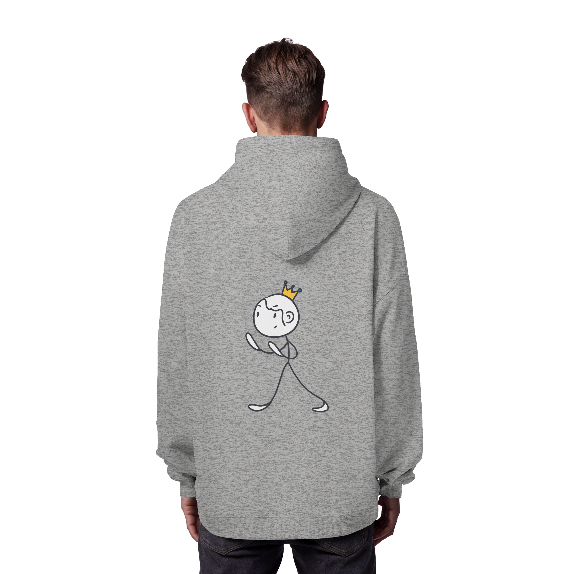 Survivor Queens Logo "Schriftzug Edition" mit Seelenmännchen "Selbstverteidigung Edition" Backprint - Organic Oversize Hoodie
