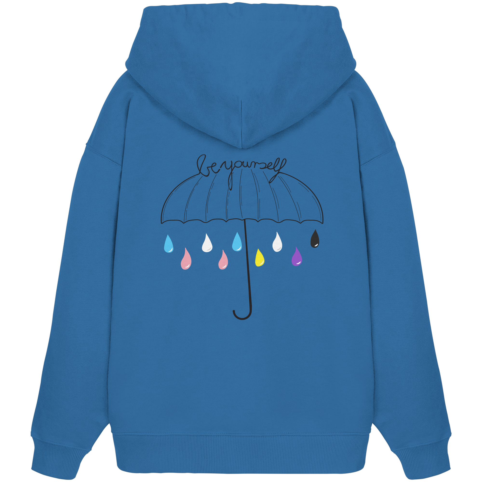 Trans Umbrella Backprint - Organic Oversize Hoodie