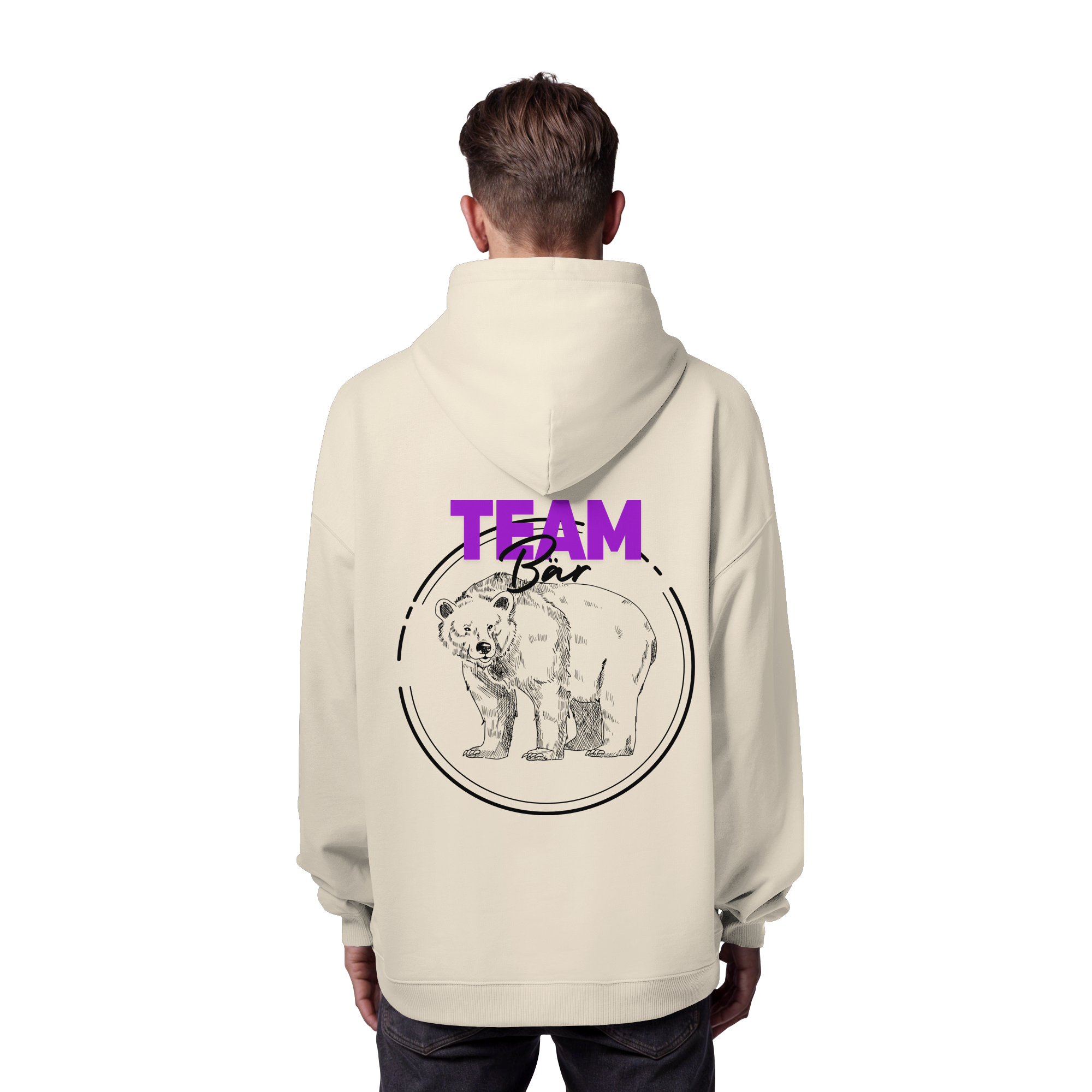 Team Bär Backprint - Organic Oversize Hoodie