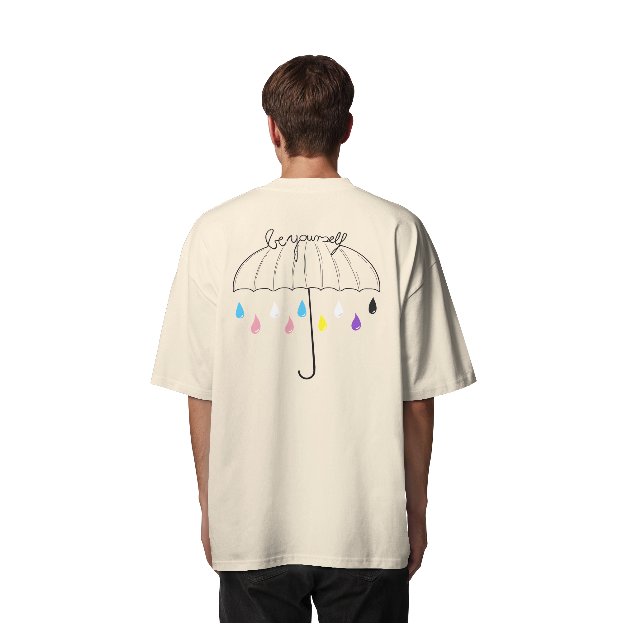 Trans Umbrella Backprint - Organic Oversize Shirt