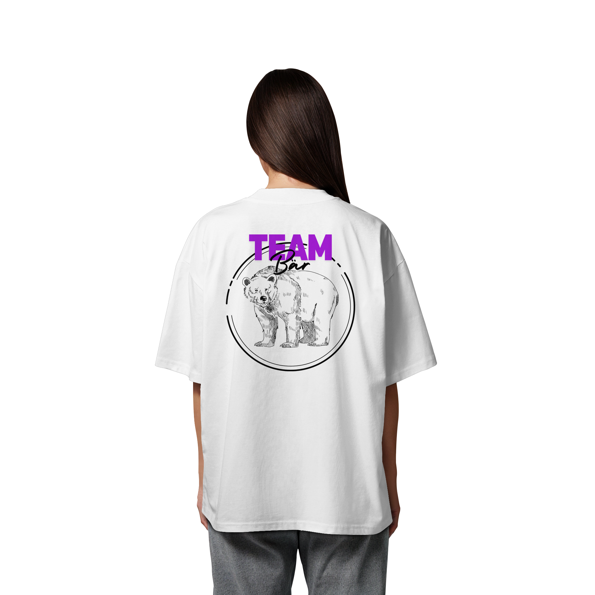 Team Bär Backprint - Organic Oversize Shirt