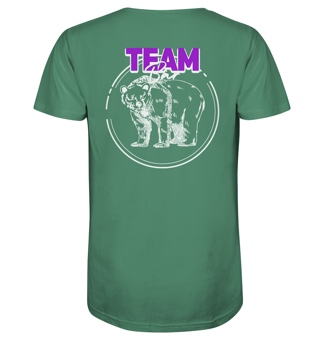 Team Bär Backprint (weiß) Unisex Shirt