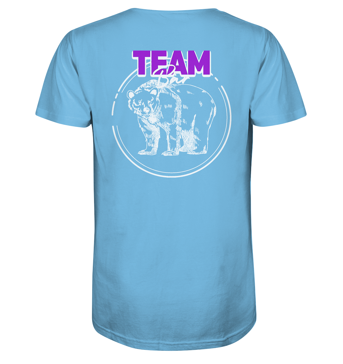 Team Bär Backprint (weiß) Unisex Shirt