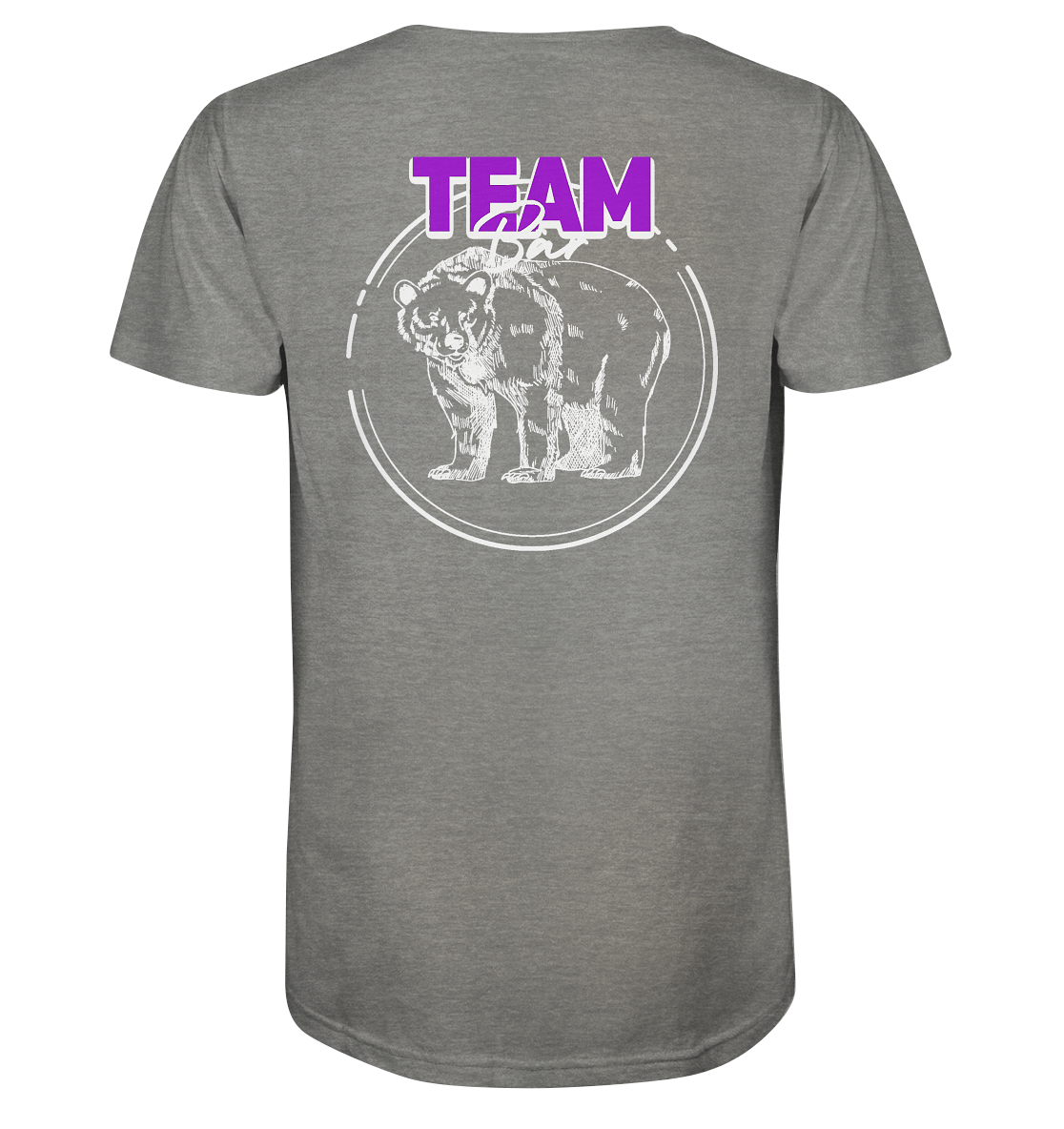Team Bär Backprint (weiß) Unisex Shirt