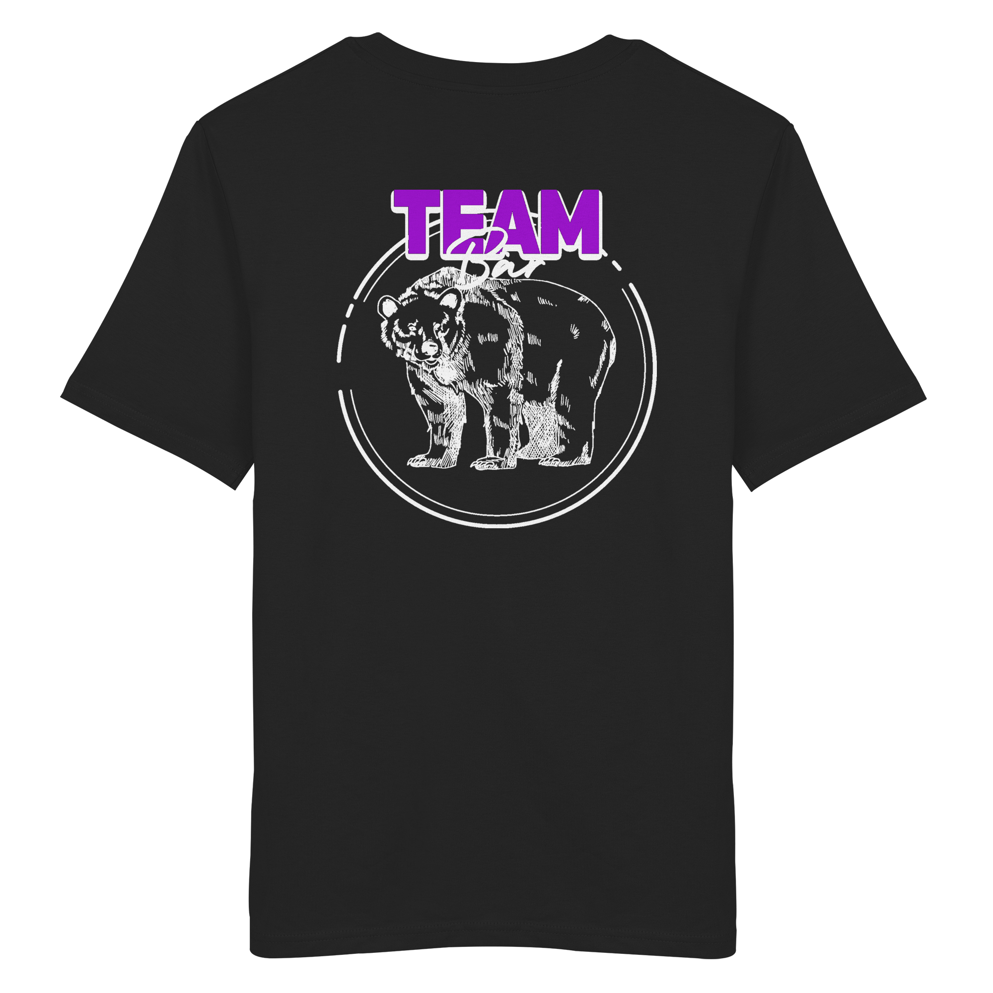 Team Bär Backprint (weiß) - Organic Shirt