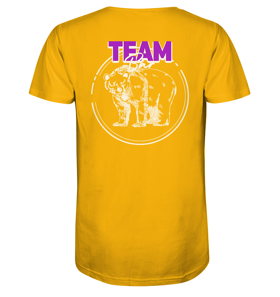 Team Bär Backprint (weiß) Unisex Shirt