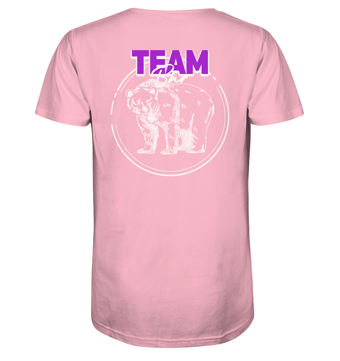 Team Bär Backprint (weiß) Unisex Shirt