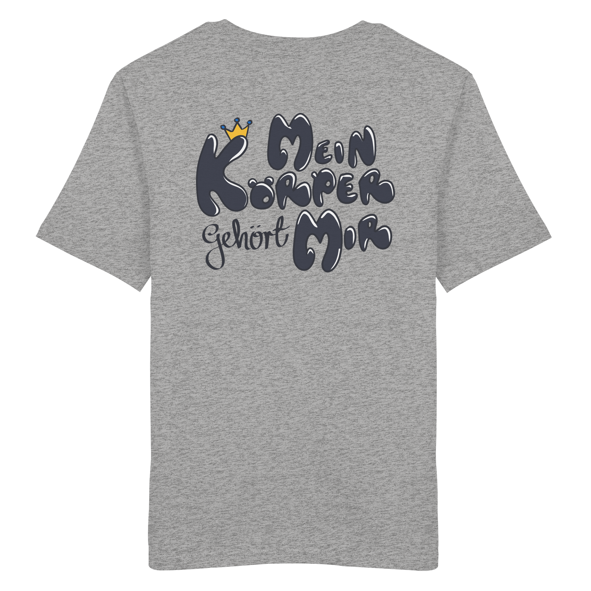 Mein Körper gehört mir "Schwarze Edition" Backprint - Organic Shirt