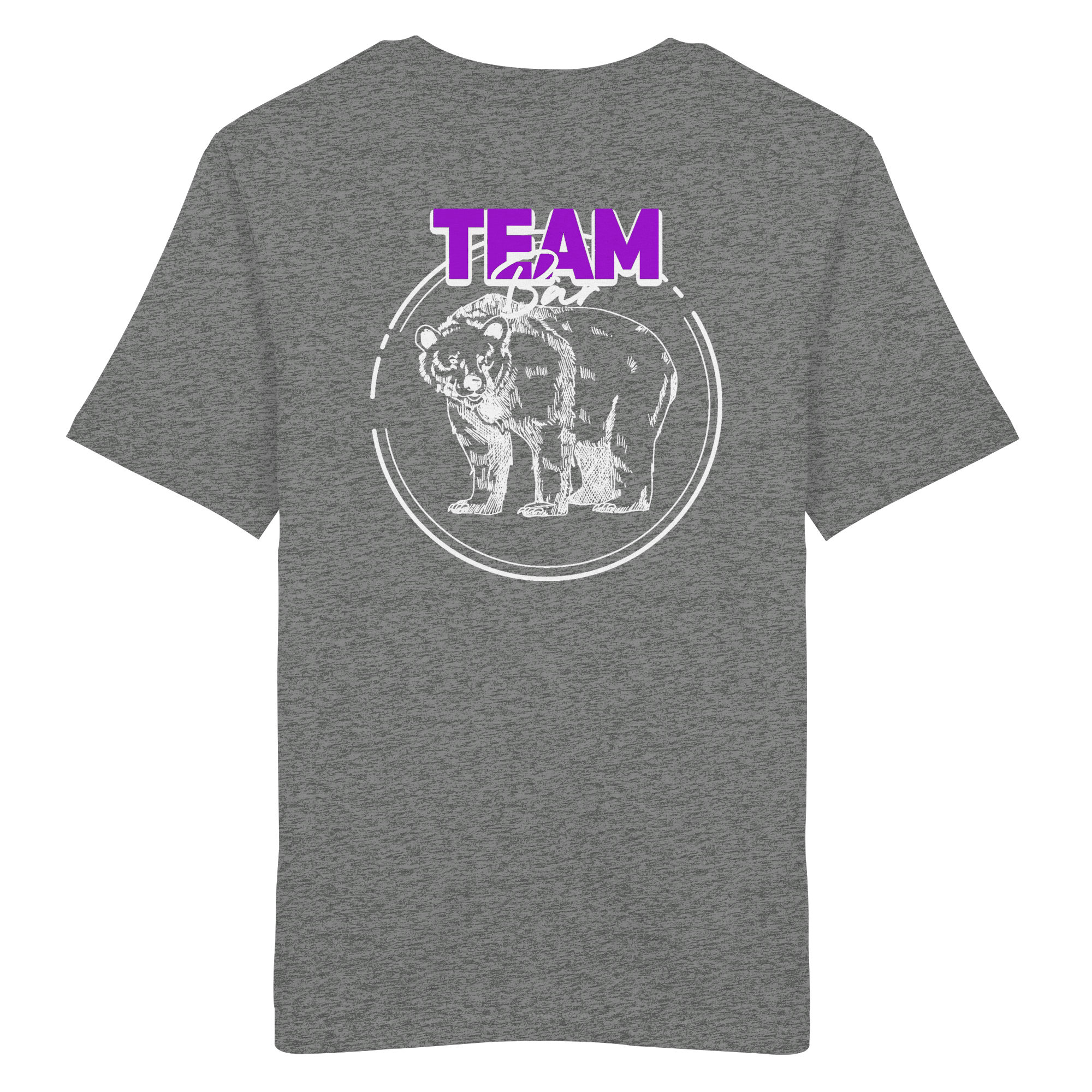 Team Bär Backprint (weiß) - Organic Shirt