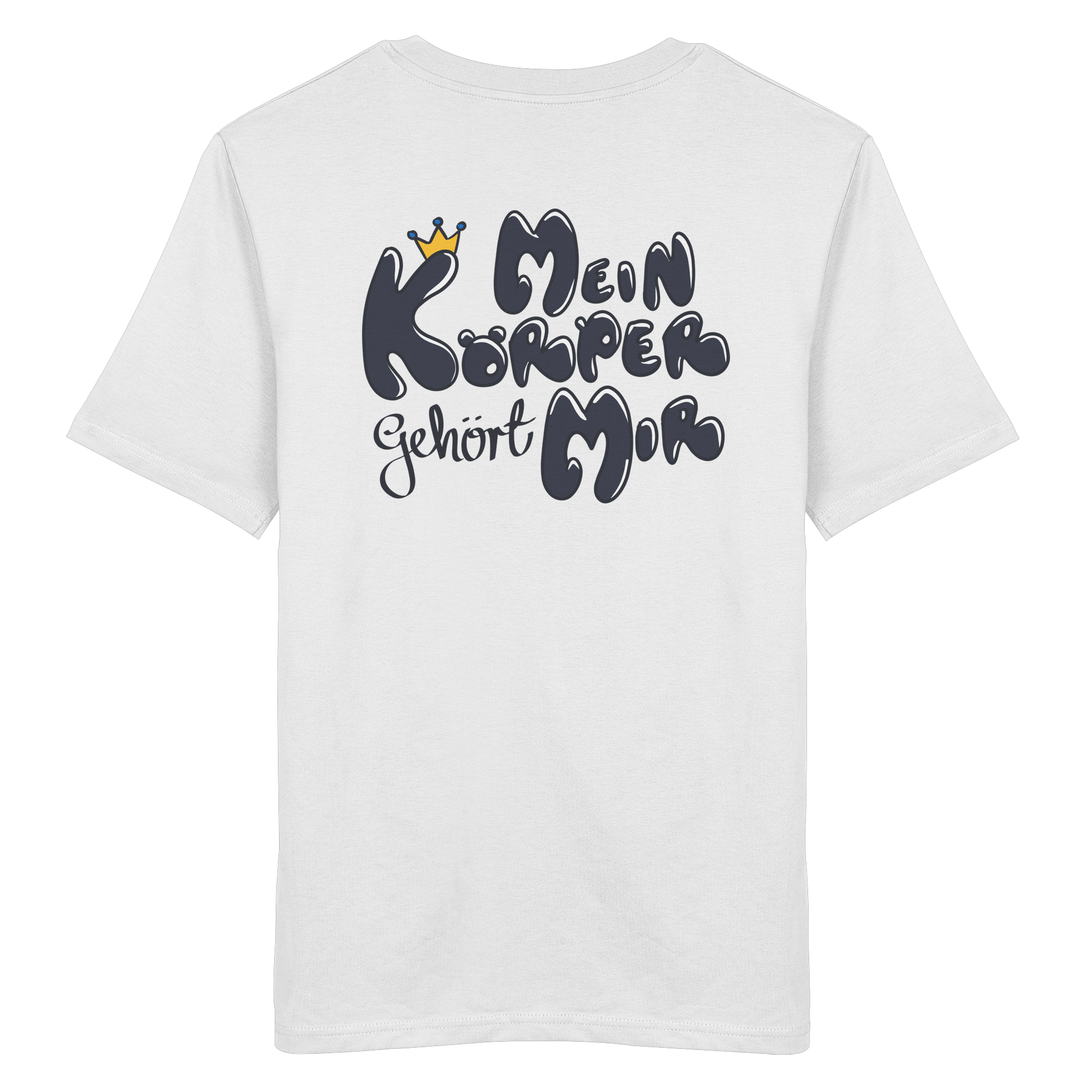 Mein Körper gehört mir "Schwarze Edition" Backprint - Organic Shirt