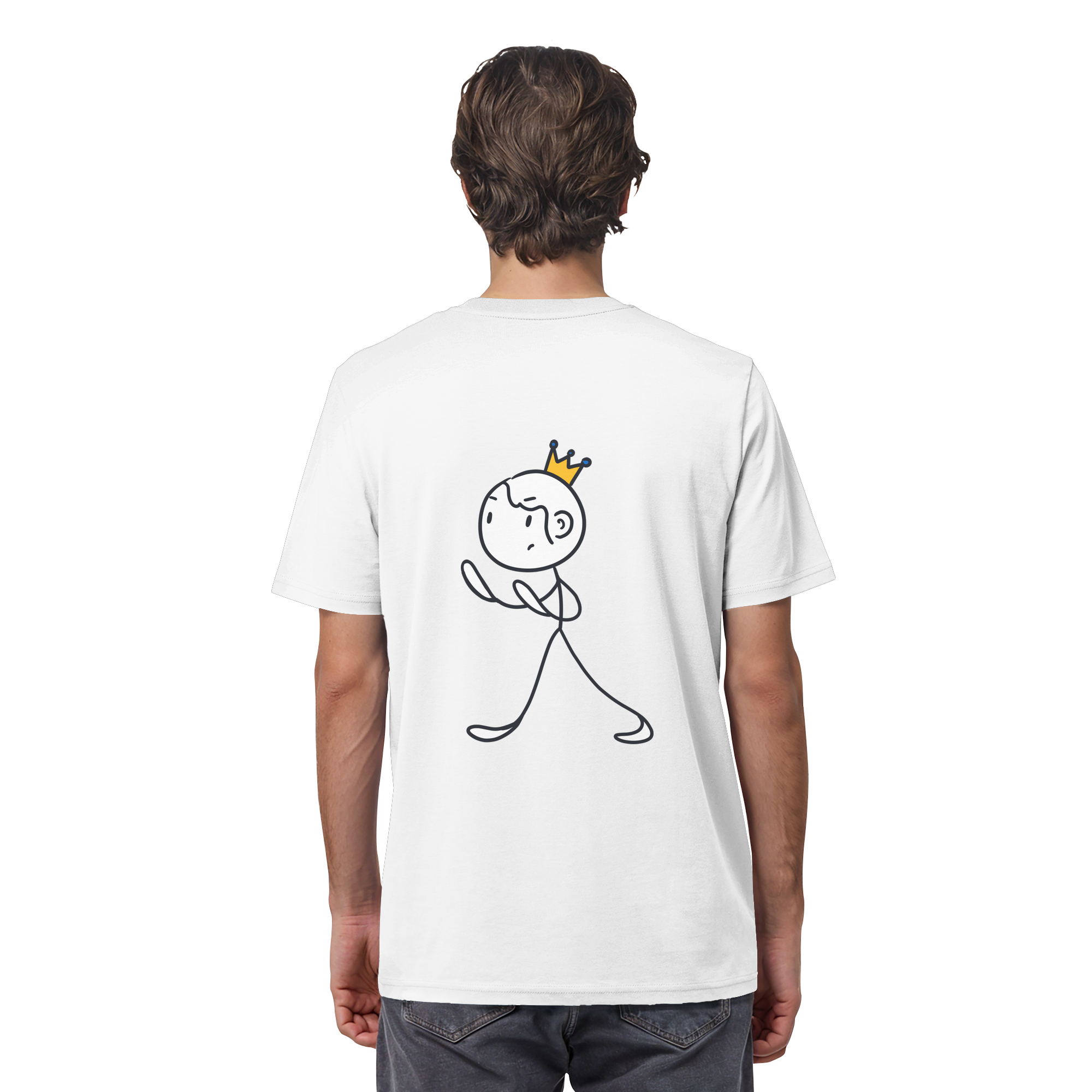 Survivor Queens Logo "Schriftzug Edition" mit Seelenmännchen "Selbstverteidigung Edition" Backprint (hell) - Organic Shirt