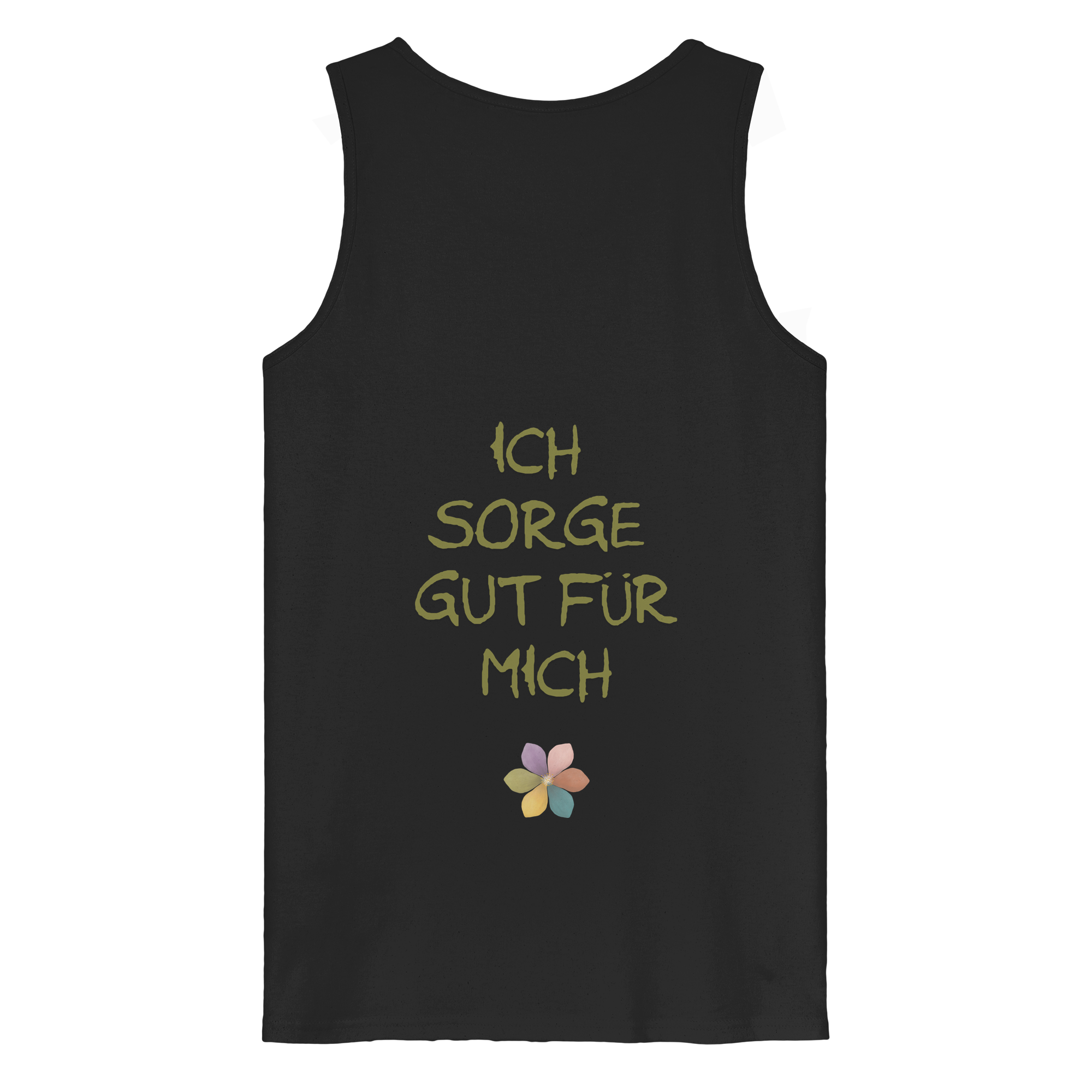 Ich sorge gut für mich "Achtsamkeitsblüte Edition" Backprint - Organic Tank Top