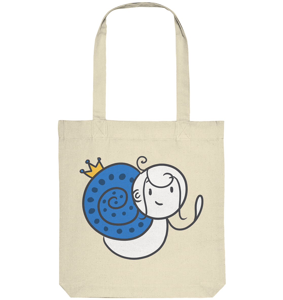 Meine Heilung braucht Zeit "Schwarze Edition" Backprint - Organic Tote-Bag