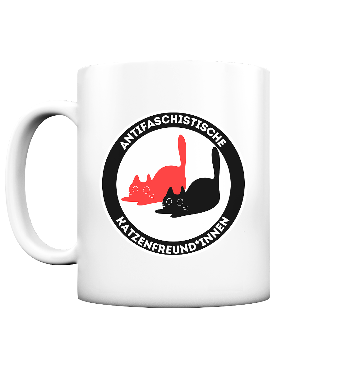 Antifaschistische Katzenfreund*innen - Tasse matt