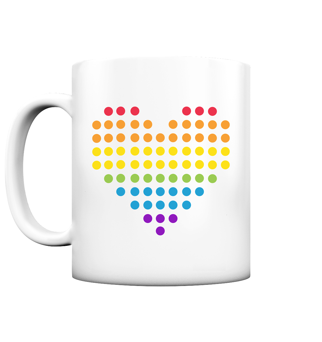 Punktherz - Tasse matt