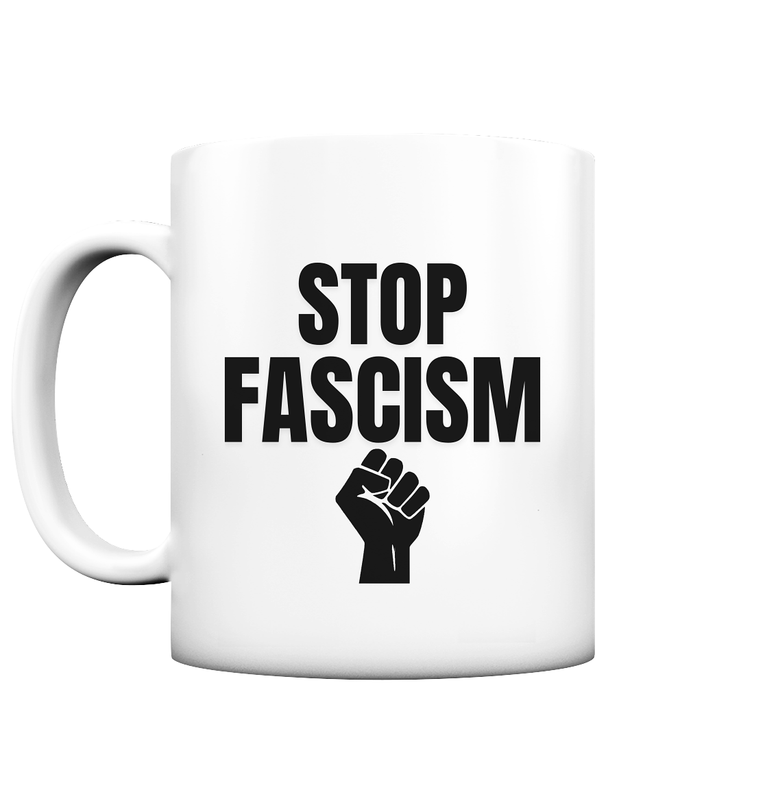 Stop Fascism "Raised Fist Edition" - Tasse matt