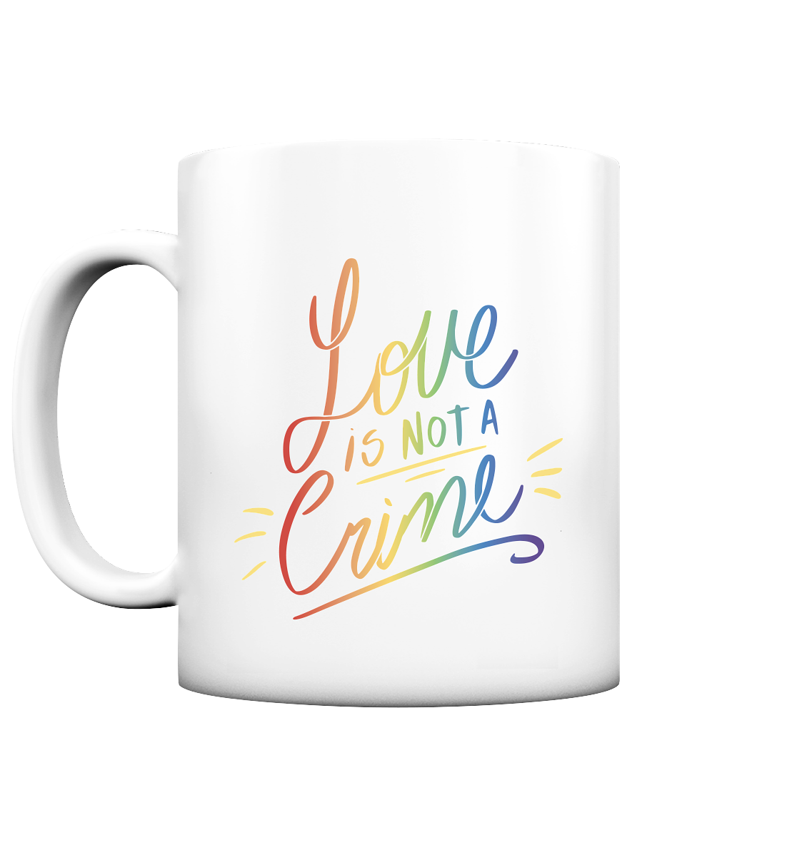 Love is Not a Crime "Calligraphy Edition" - Tasse matt