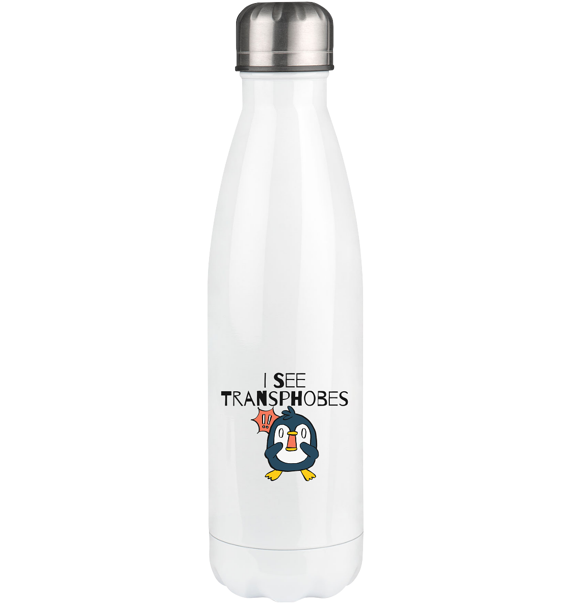 I see Transphobes - Thermoflasche 500ml