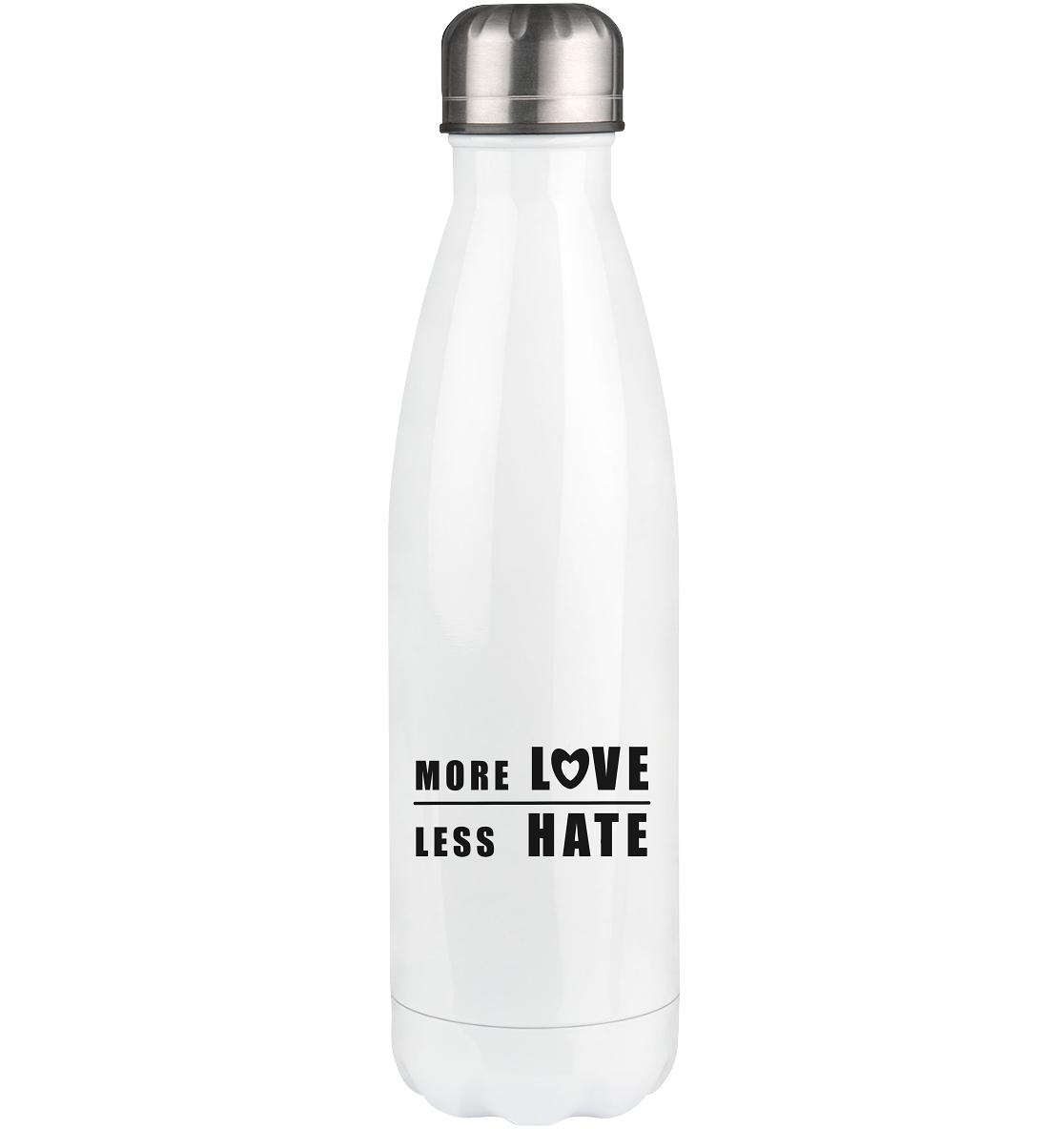 More Love Less Hate "Klare Kante Edition" - Thermoflasche 500ml