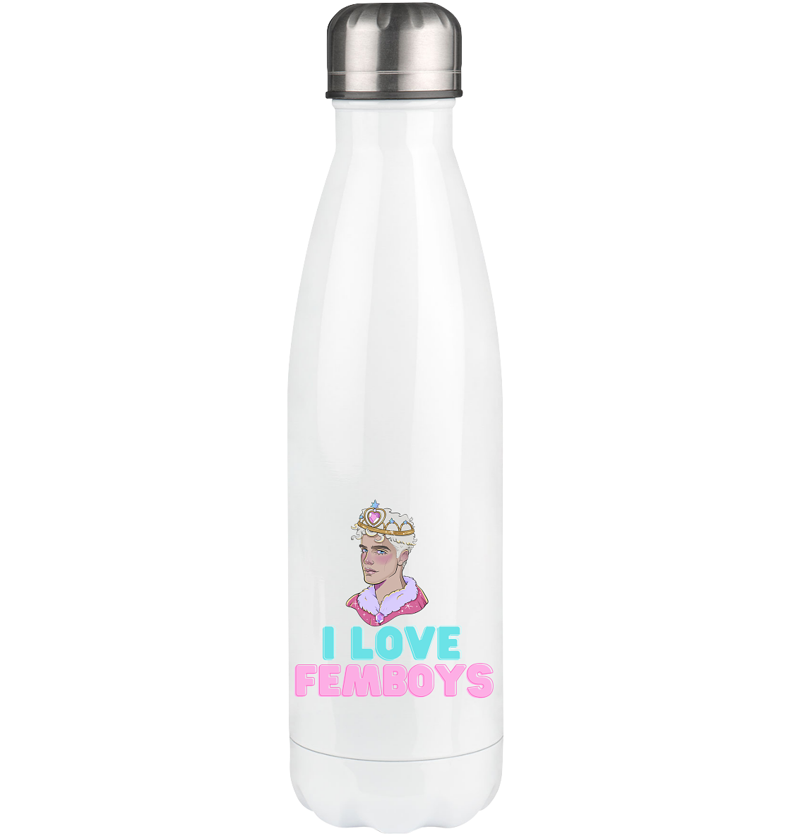I Love Femboys "Royal Blush Edition" - Thermoflasche 500ml