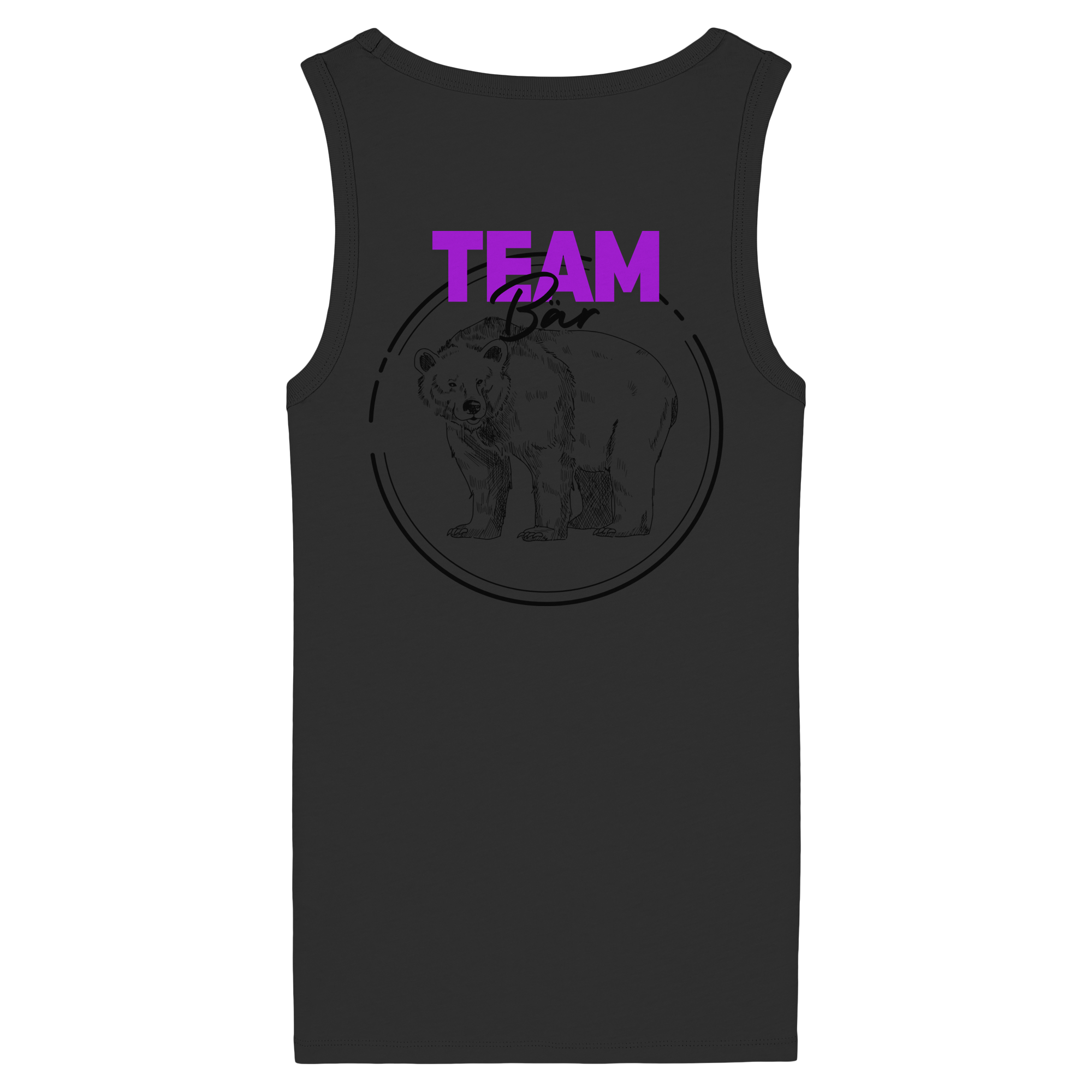 Team Bär Backprint - Womens Organic Fitted Tank Top