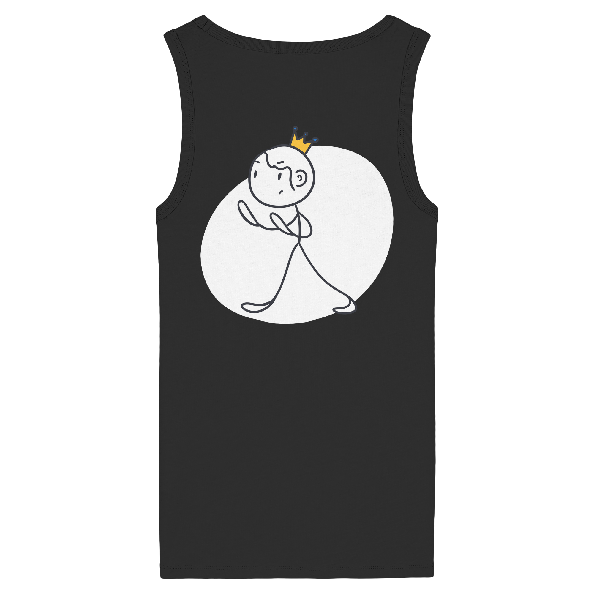 Survivor Queens Logo "Schriftzug Edition" mit Seelenmännchen "Selbstverteidigung Edition" Backprint (dunkel) - Womens Organic Fitted Tank Top