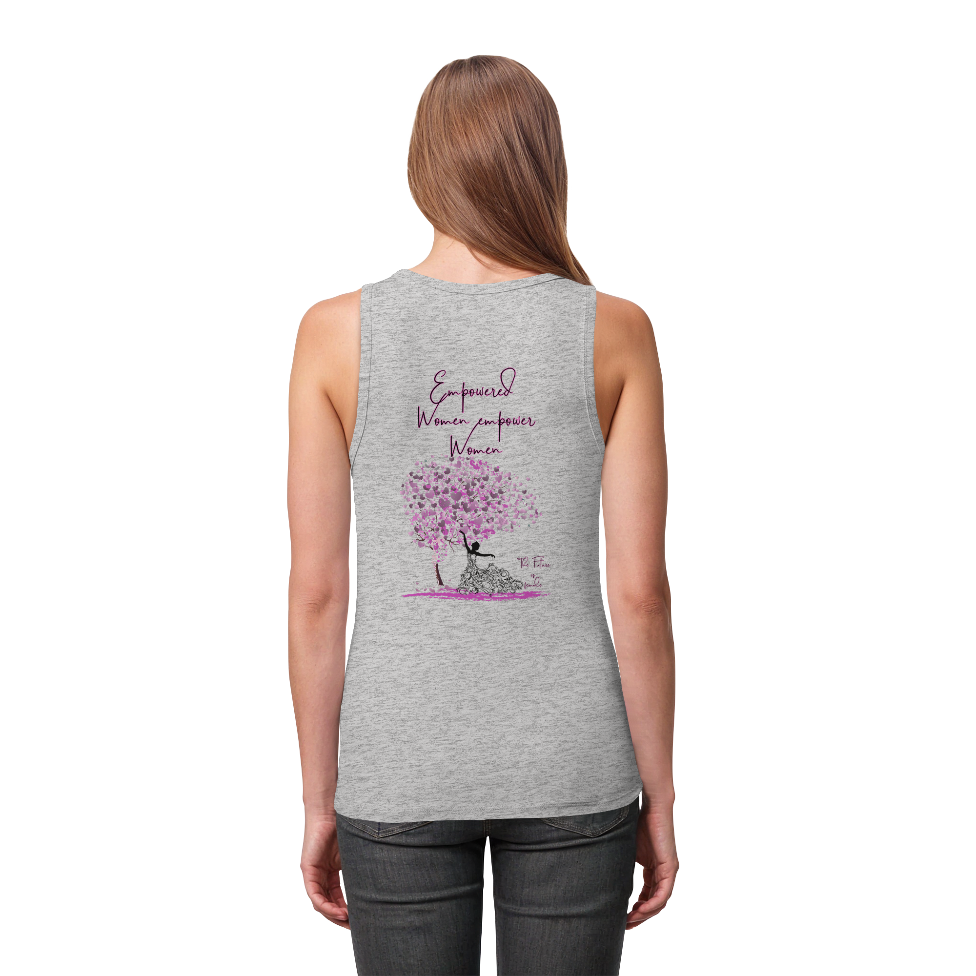 Empowered Women empower Women Backprint - Womens Organic Fitted Tank Top