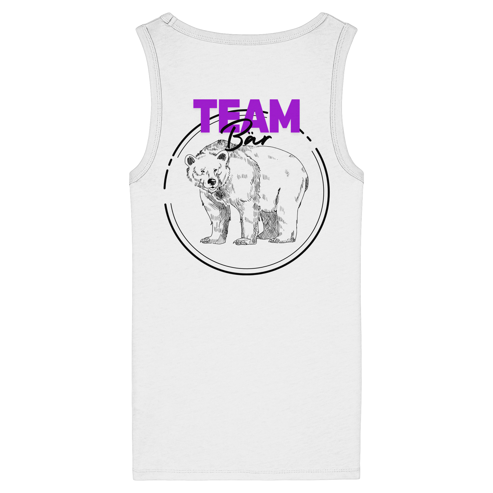 Team Bär Backprint - Womens Organic Fitted Tank Top