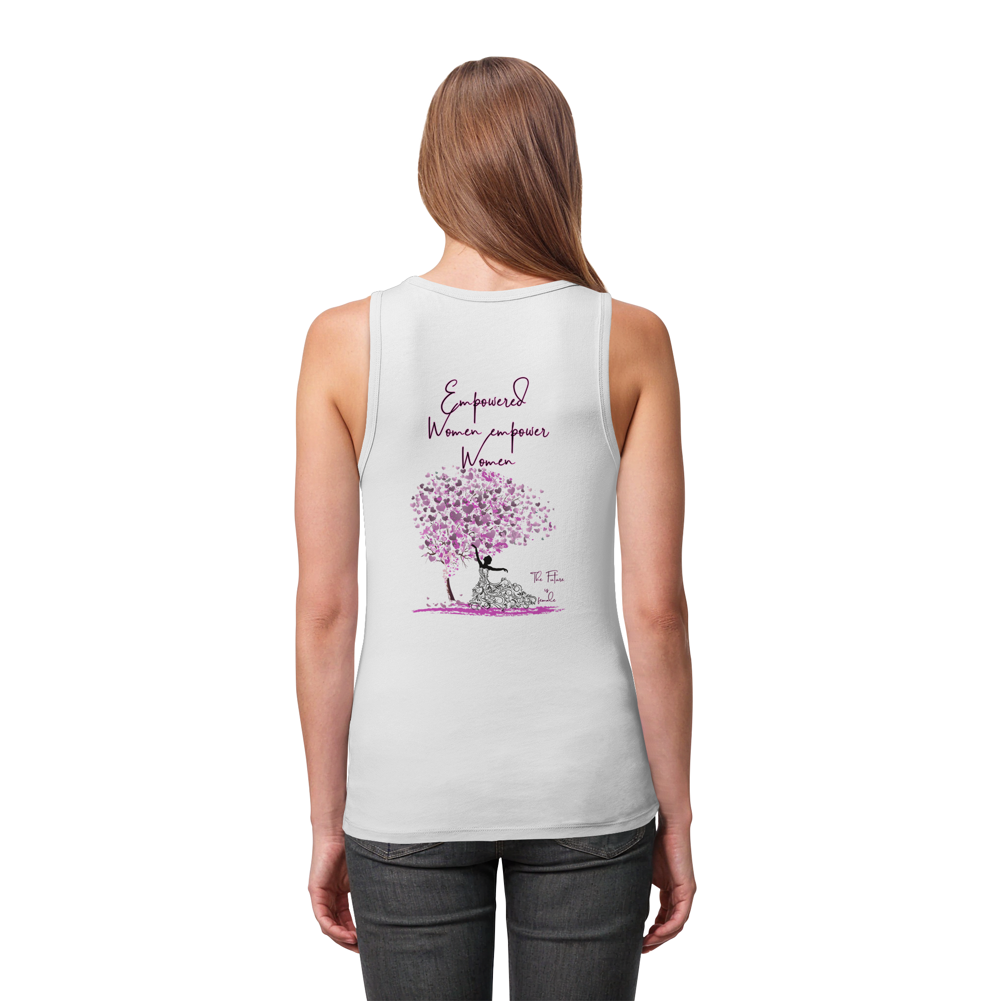 Empowered Women empower Women Backprint - Womens Organic Fitted Tank Top