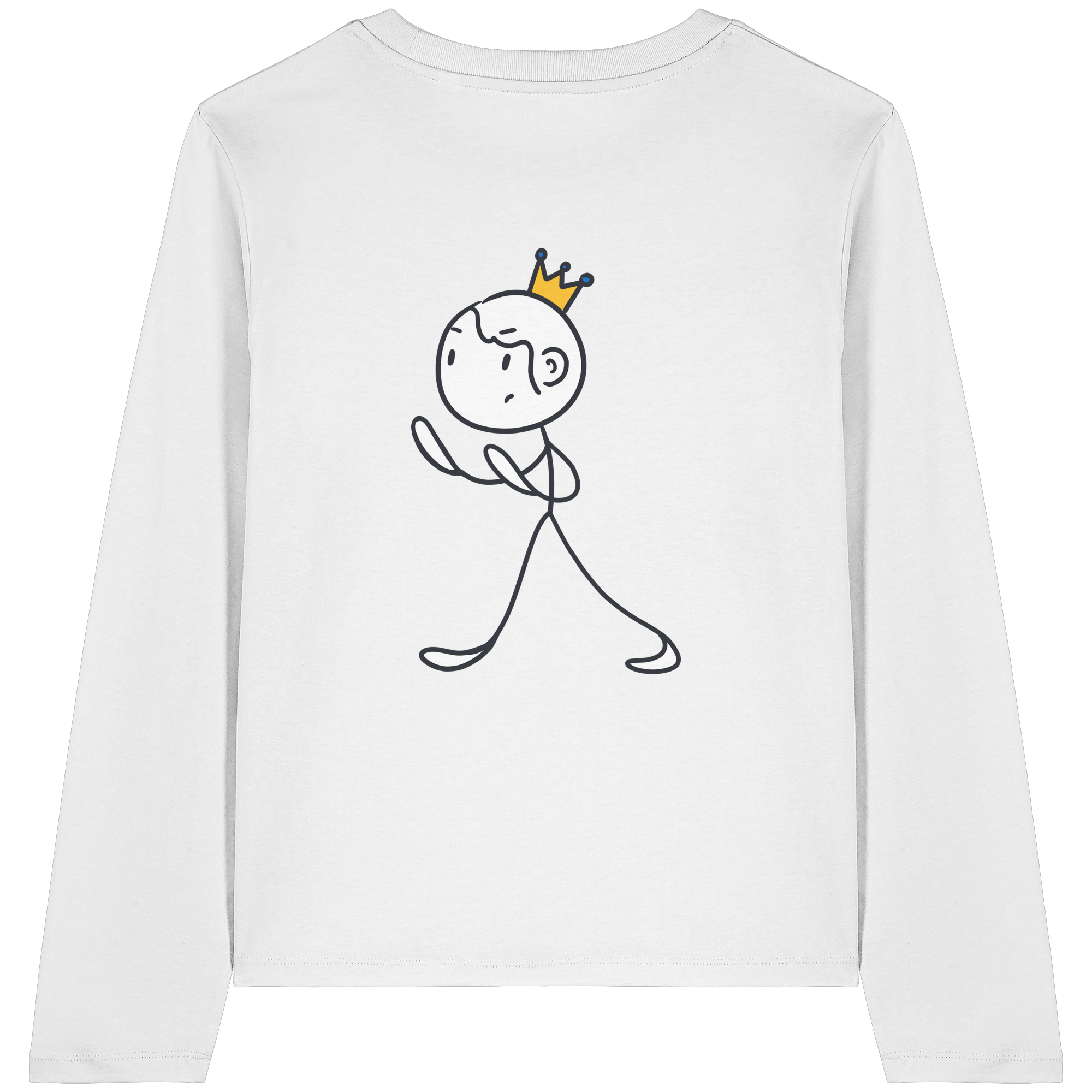 Survivor Queens Logo "Schriftzug Edition" mit Seelenmännchen "Selbstverteidigung Edition" Backprint - Womens Organic Longsleeve T-Shirt