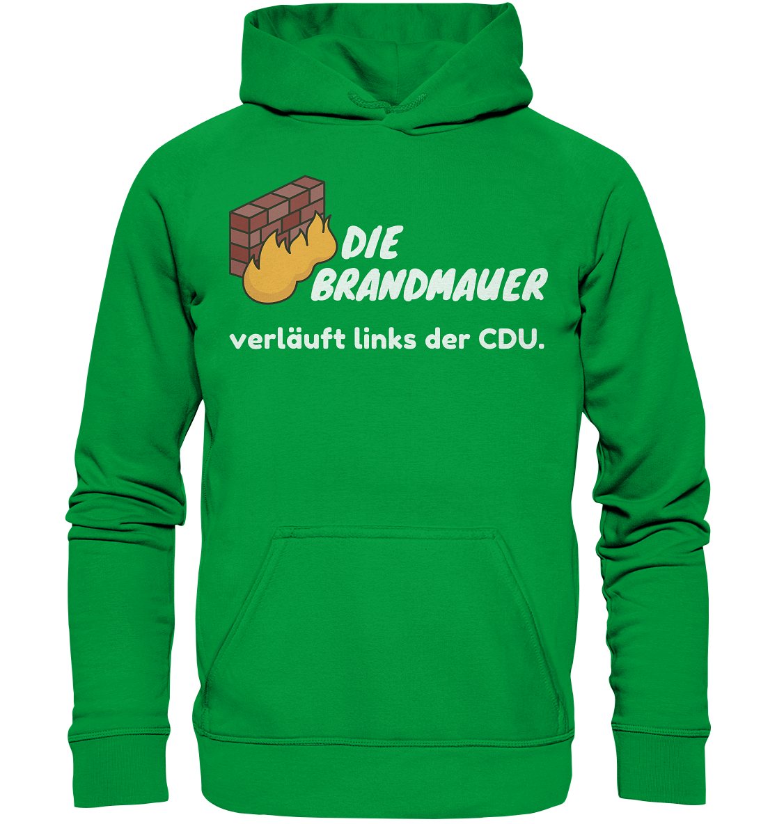Brandmauer (weiße Schrift) - Basic Unisex Hoodie