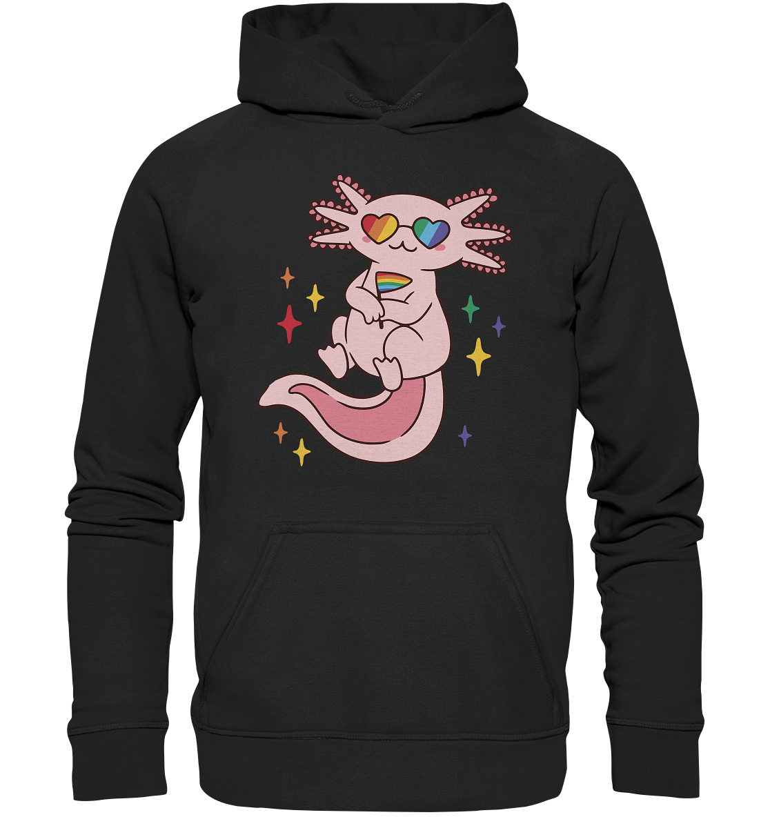 Big Pride Axolotl - Basic Unisex Hoodie