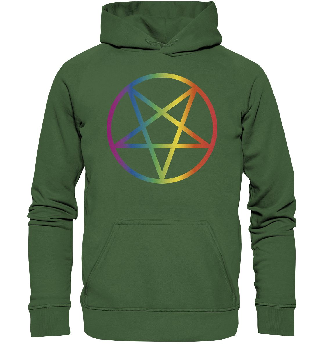 Regenbogen Pentagramm Hoodie
