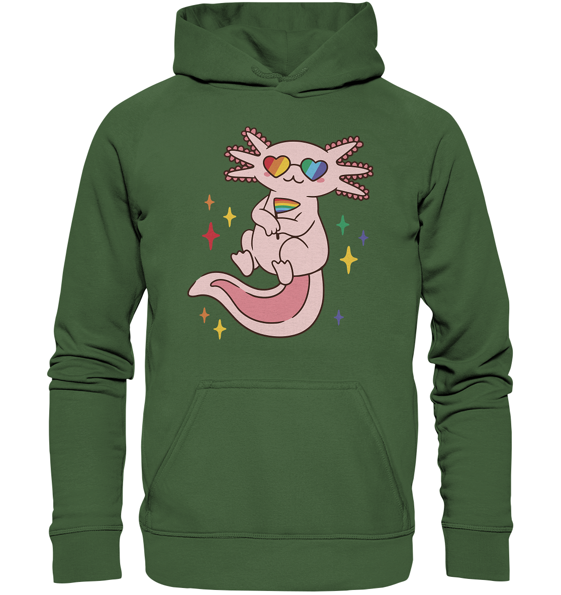 Big Pride Axolotl - Basic Unisex Hoodie
