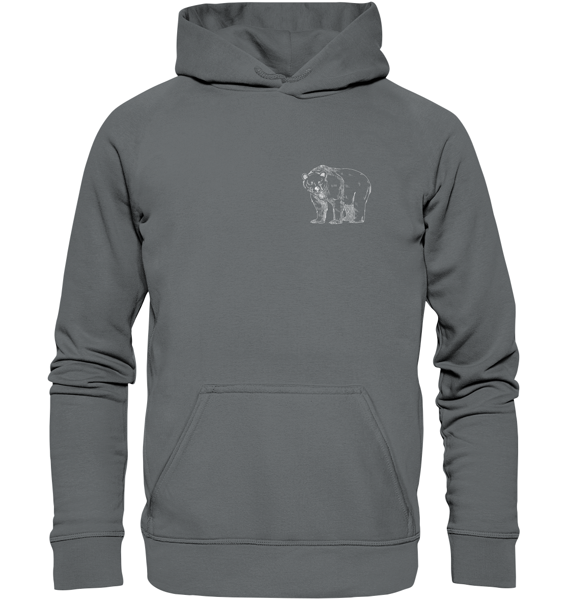 Team Bär Backprint (weiß) Hoodie