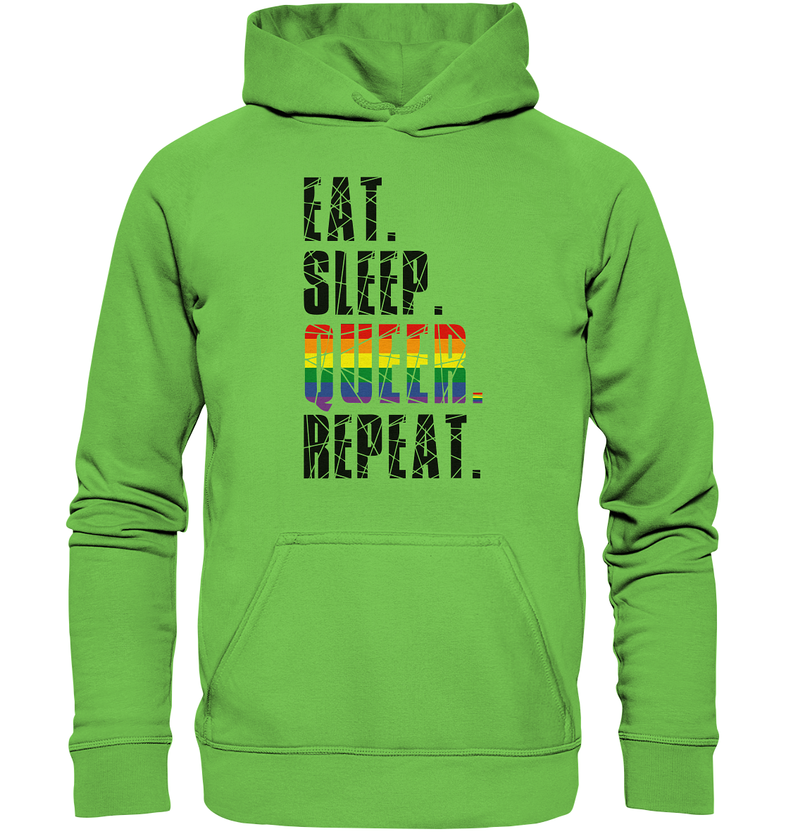 EAT. SLEEP. QUEER. REPEAT. - Basic Unisex Hoodie