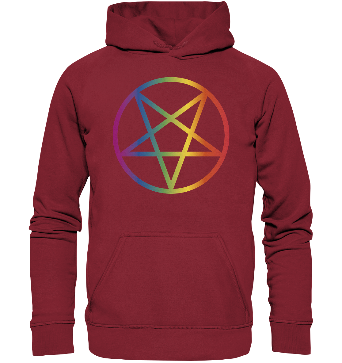 Regenbogen Pentagramm Hoodie