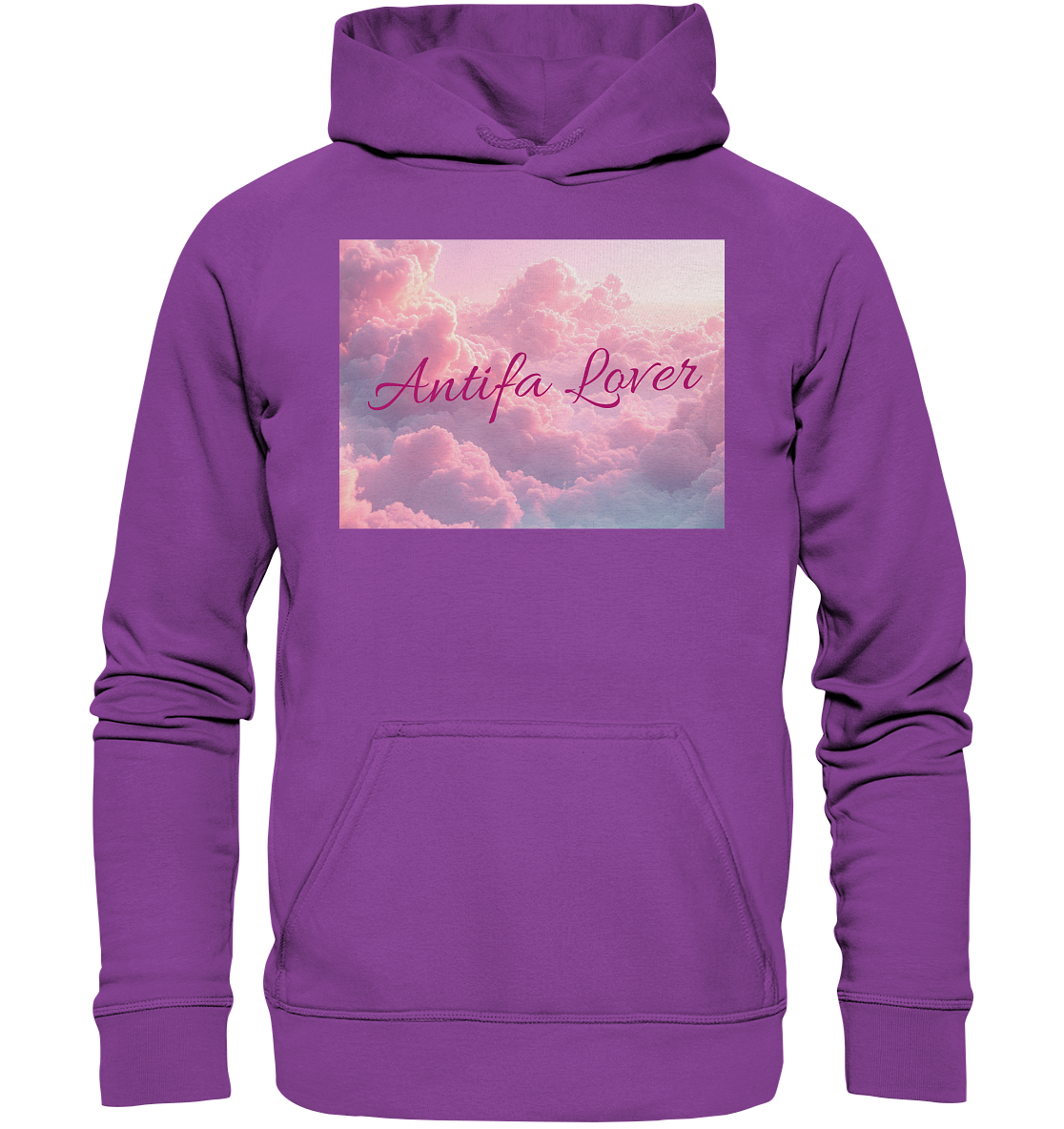 Antifa Lover Backprint - Basic Unisex Hoodie