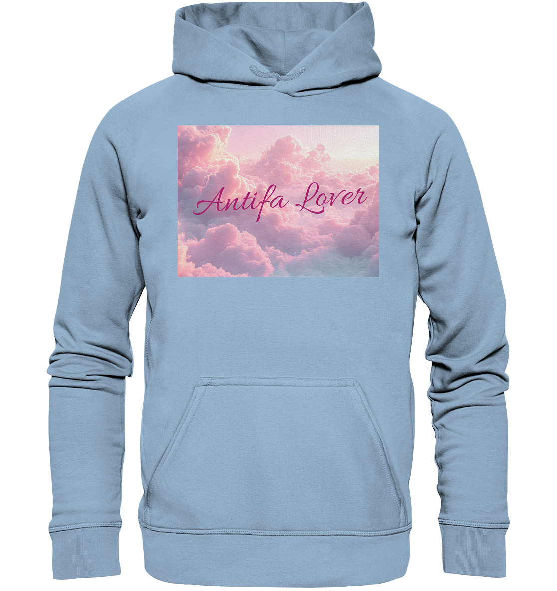 Antifa Lover Backprint - Basic Unisex Hoodie