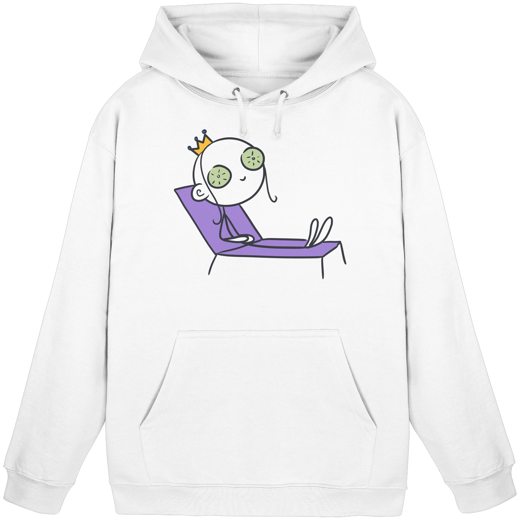 Seelenmännchen "Chill Out Edition" Frontprint - Basic Unisex Hoodie